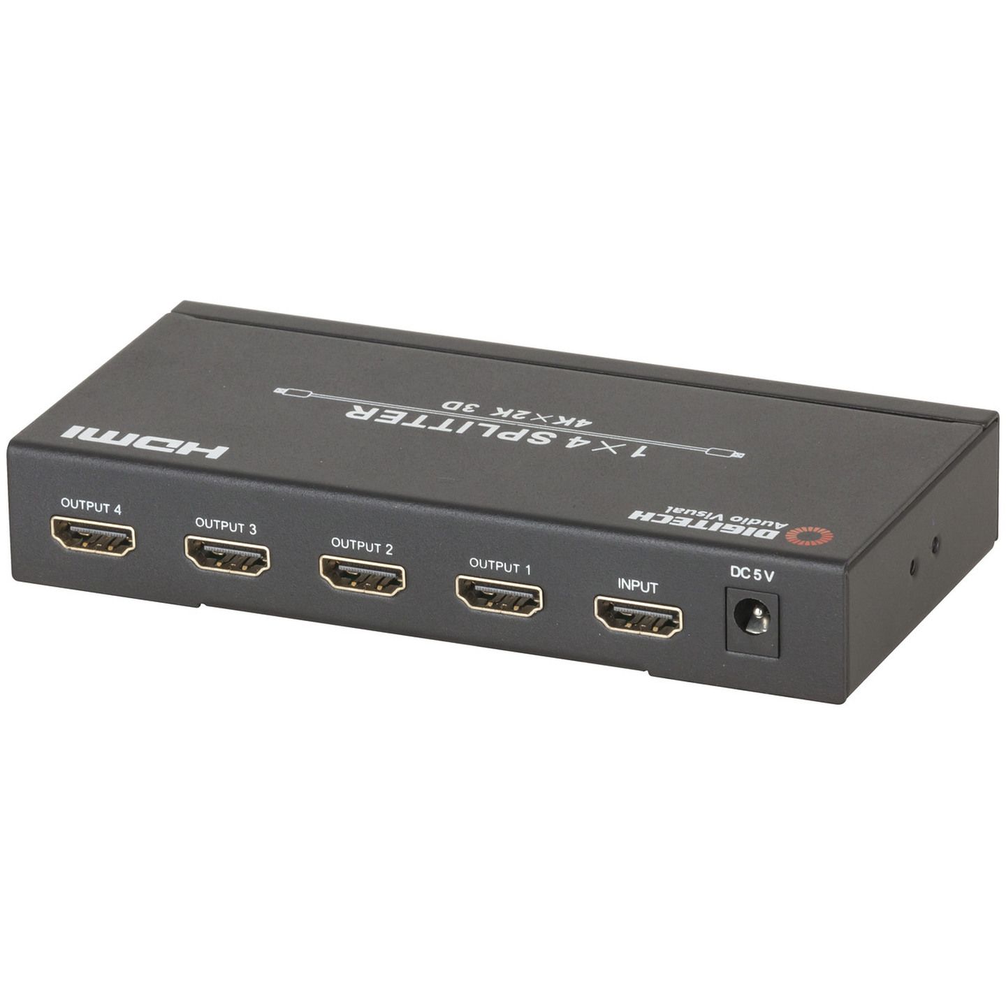 Digitech 4 Way Splitter with 4K Support