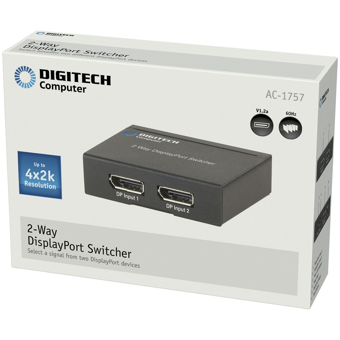 Digitech 2 Input DisplayPort Switcher