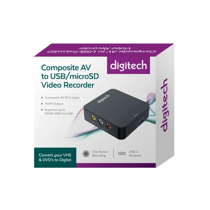 Digitech Composite AV to USB/microSD Video Recorder | Jaycar Australia