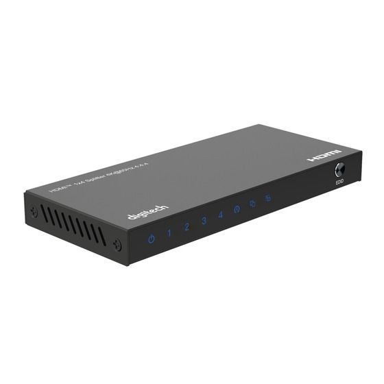 Digitech 4-Way HDMI Splitter – 4K@60Hz, Auto Downscaling
