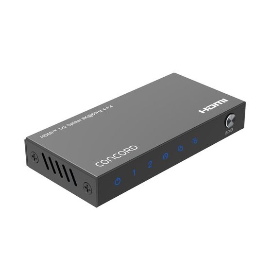 Concord 2-Way HDMI Splitter – 8K 60Hz with Auto Downscaling