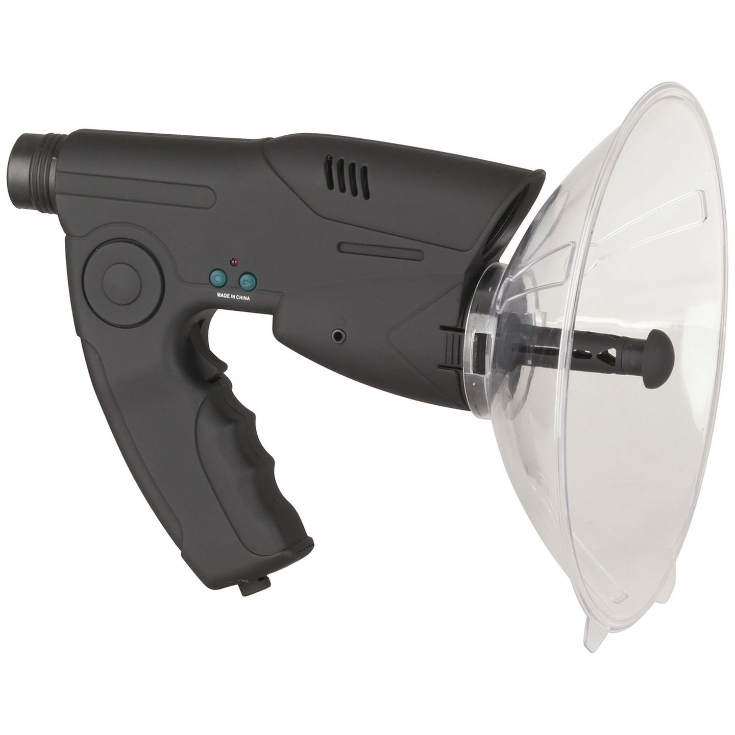 Parabolic Microphone with Audio Recorder and Headphones