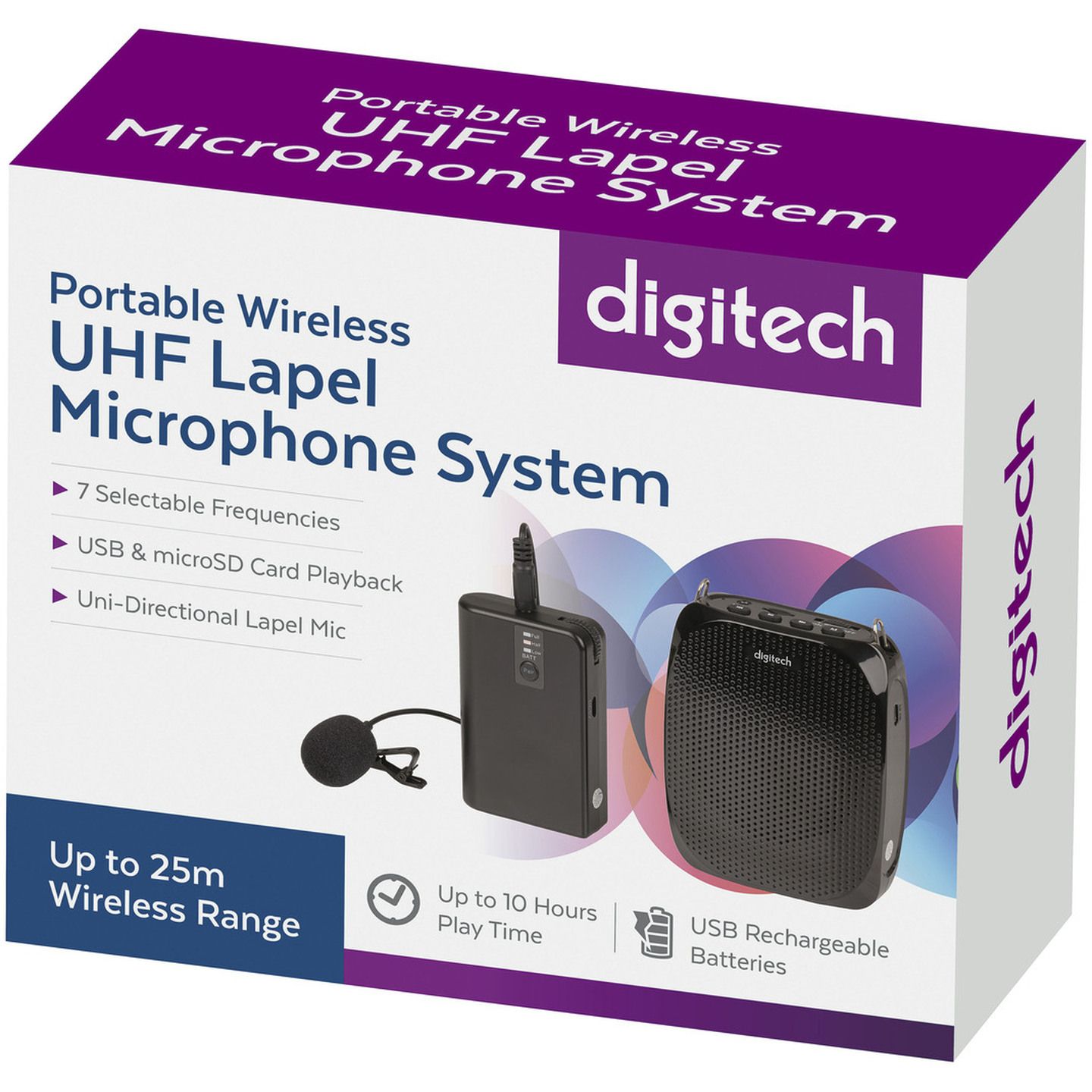 Digitech Portable Wireless UHF Lapel Microphone System