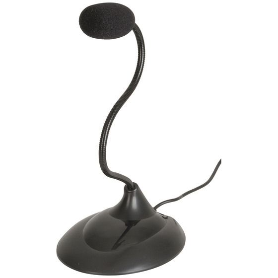 PC Desktop Microphone – Omnidirectional with Flexible Gooseneck and Solid Base