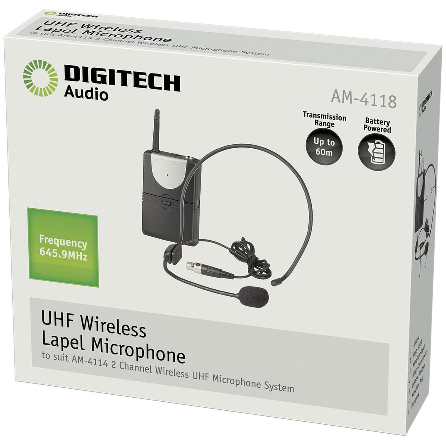 Digitech Channel B UHF Headband Microphone for AM4132