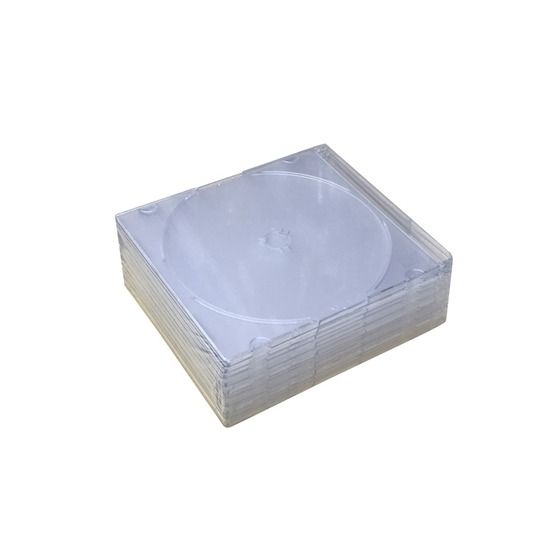 Jaycar Slimline CD/DVD Cases – Pack of 10, 4mm Jewel Finish