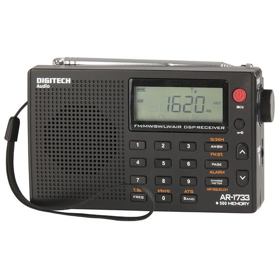 DIGITECH PLL World Band Radio – Stable Tuning for AM & Shortwave Listening
