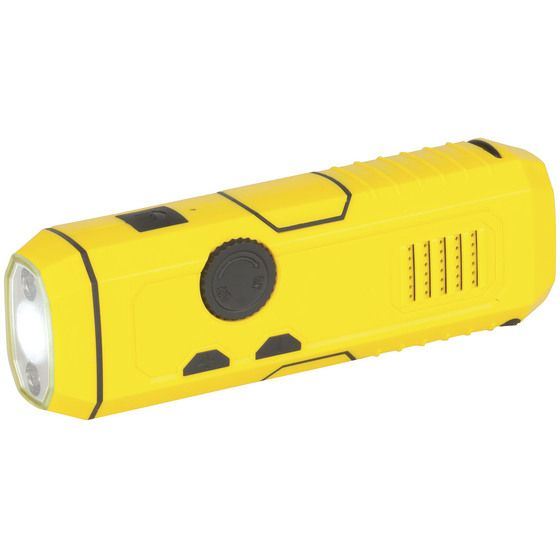 TECHLIGHT 4-in-1 Dynamo Radio – Hand-Crank FM/AM Radio, Torch & Emergency Charger