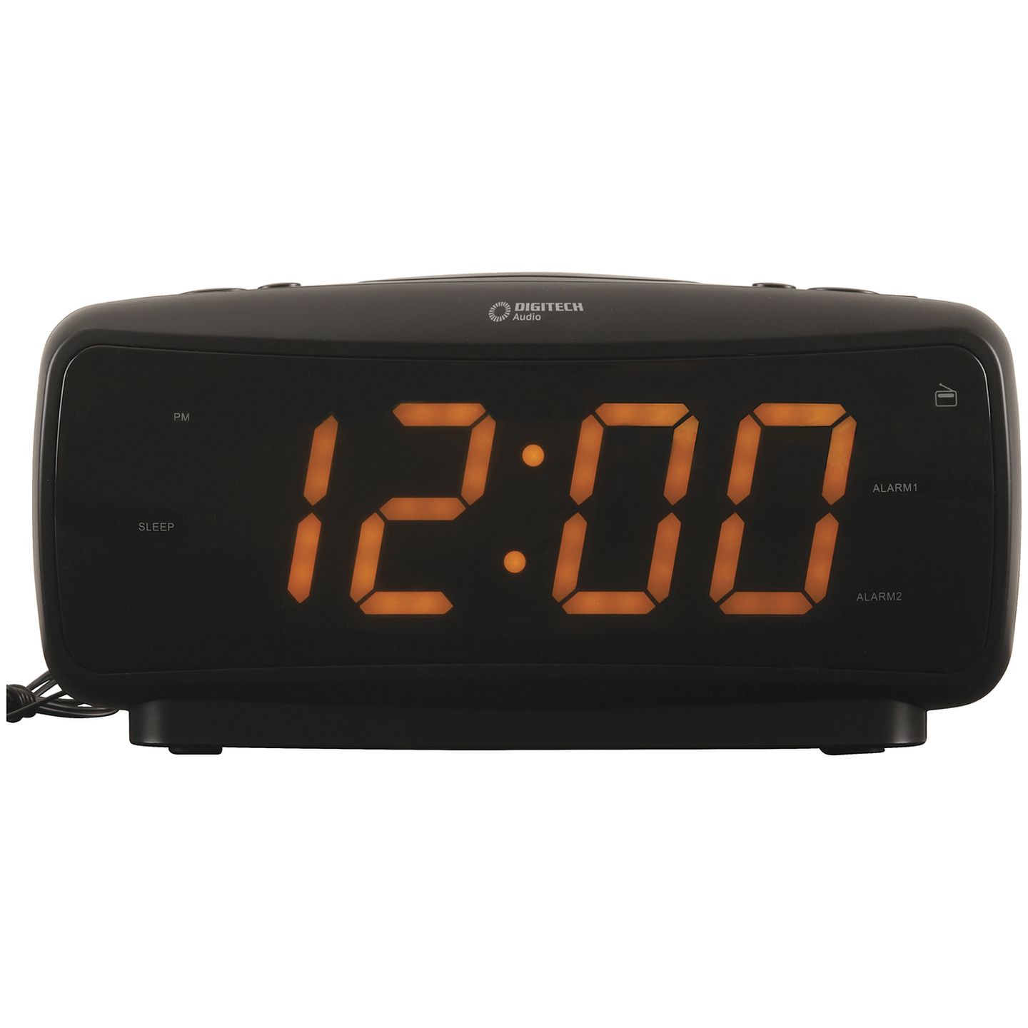 Digitech Large-Digit Alarm Clock with AM/FM Radio