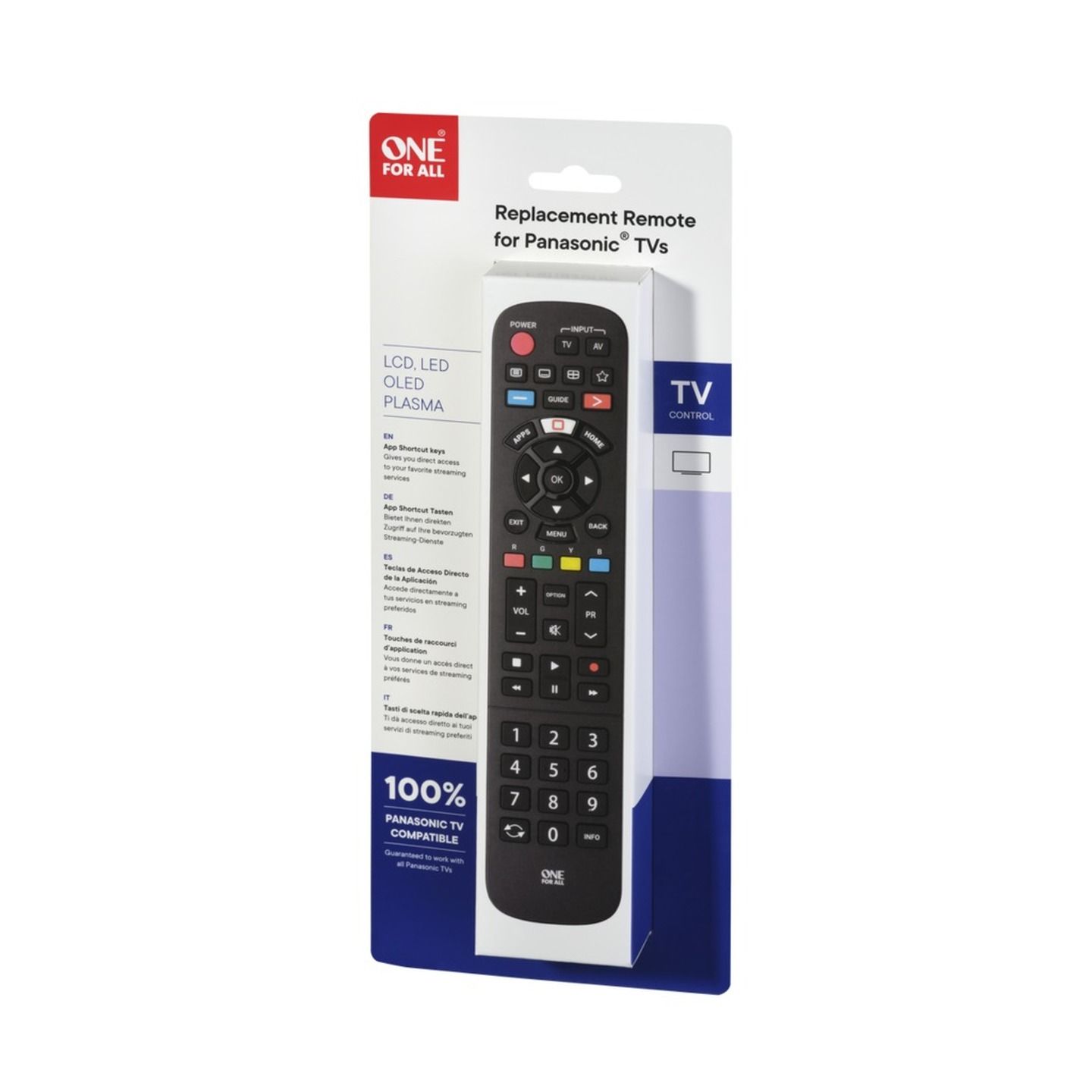 One for all Remote to Suit Panasonic TV with NET-TV