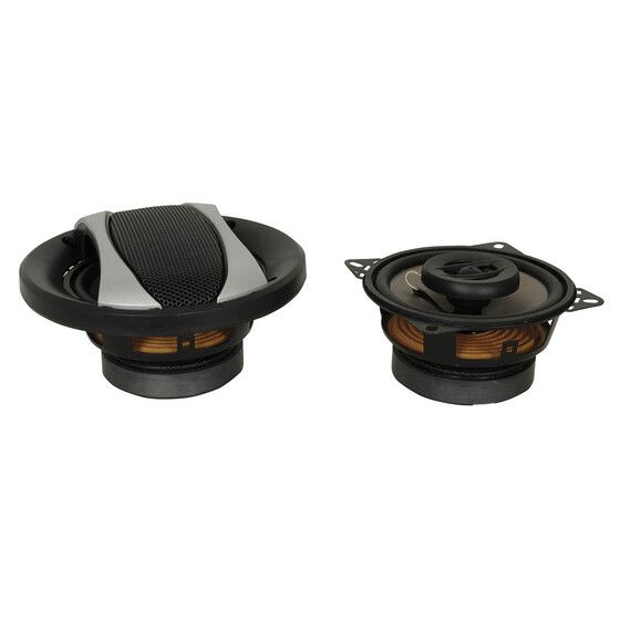 Response 4-Inch Coaxial 2-Way Car Speakers – Titanium Fibre Woofer, Silk Dome Tweeter (Pair)