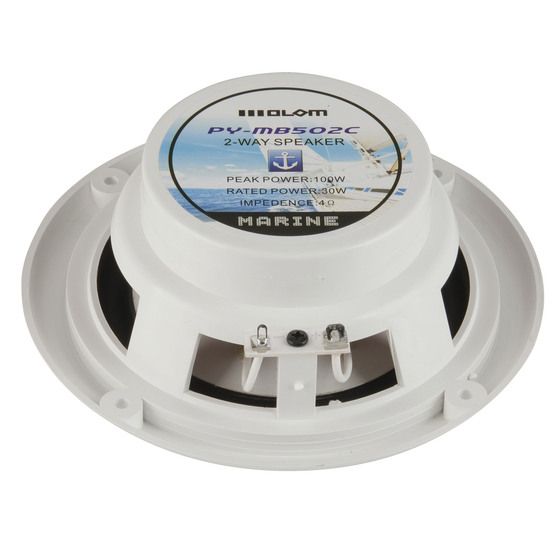 5-Inch Marine Speakers – Salt & UV Resistant, Splash-Proof, 30mm Mylar Dome Tweeter (Pair)
