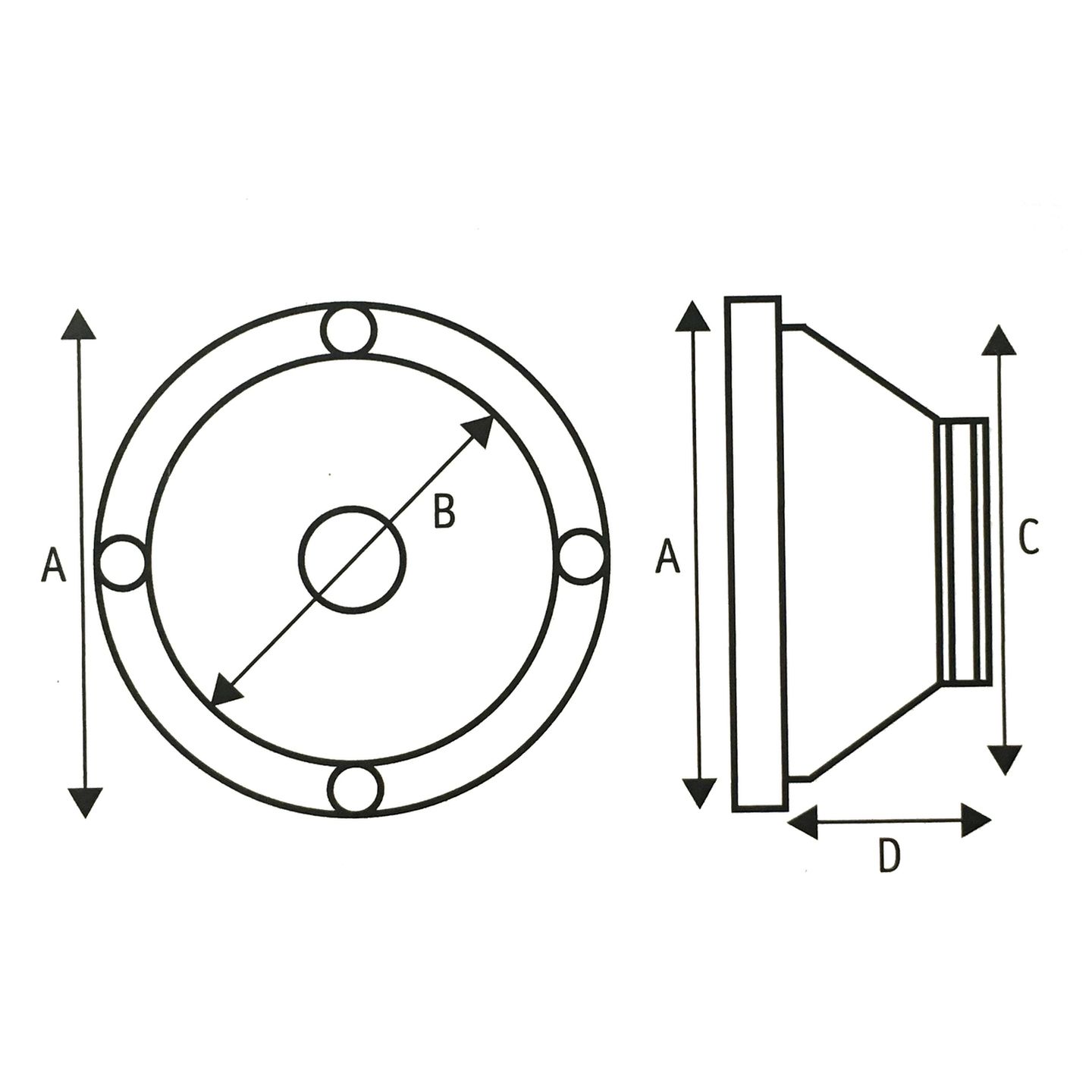 In-Ceiling 2 Way 5.25 Inch Speaker with Fixed Tweeter