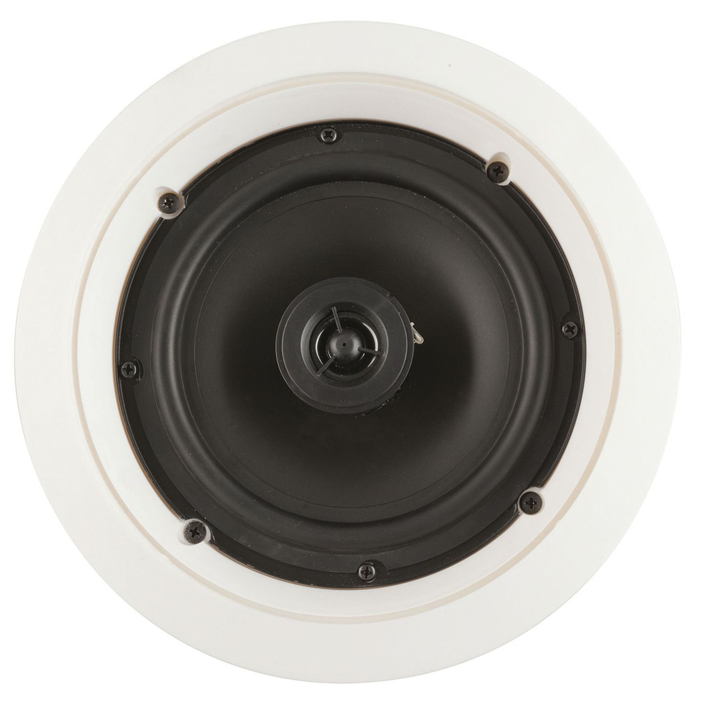 In-Ceiling 2 Way 6.5 Inch Speaker with Swivel Tweeter