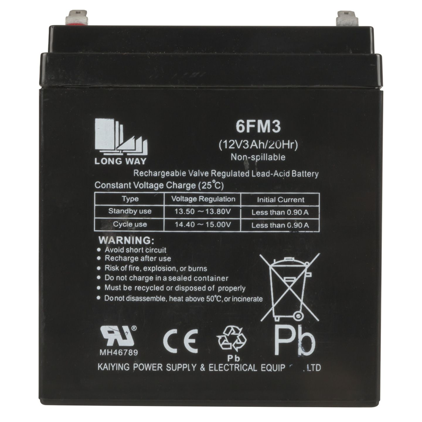 Spare 12V 3Ah SLA Battery to suit CS2497