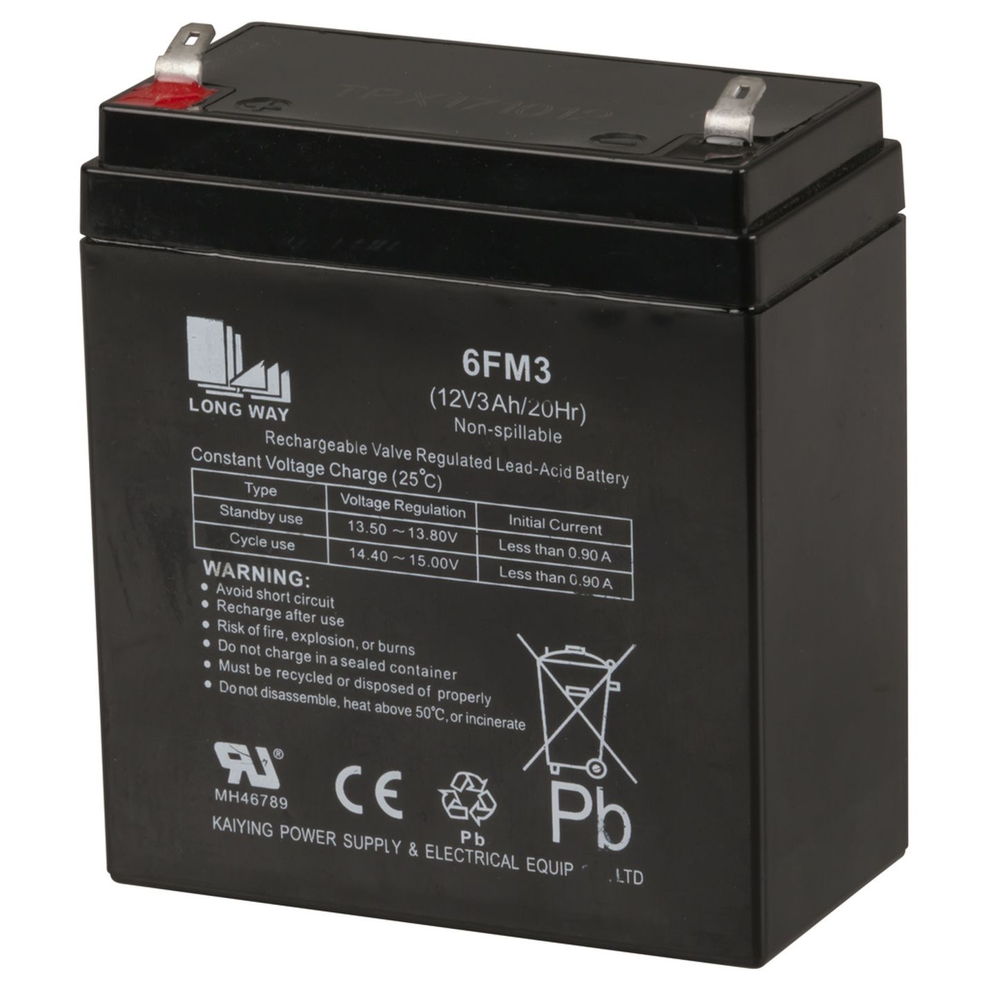 Spare 12V 3Ah SLA Battery to suit CS2497