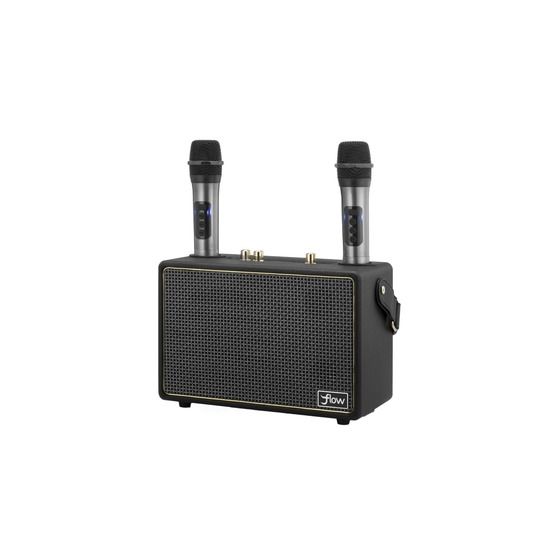Jaycar Flow K04 Wireless Karaoke Speaker with 2 Microphones – Black