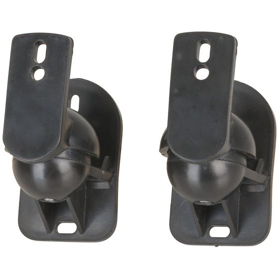 Jaycar Adjustable Tilt & Swivel Speaker Wall Bracket – Pair (Max 5kg)