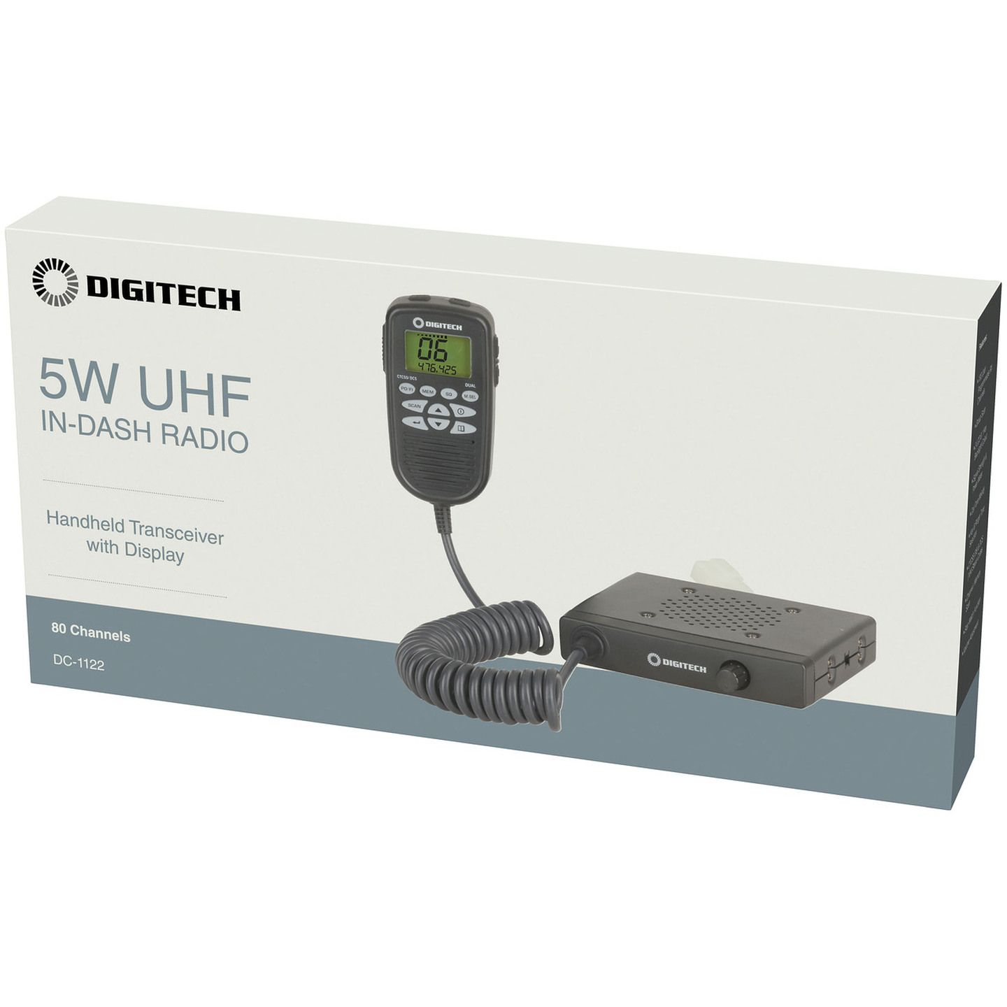 5W UHF CB Radio with Microphone Display and Control