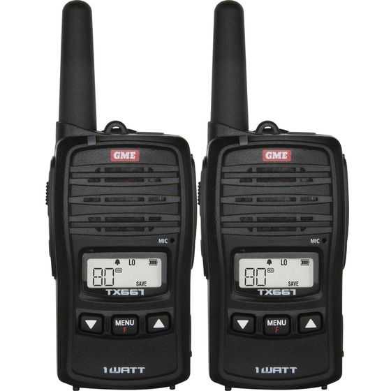 GME 1W UHF TRANSCEIVER TX667TP TWIN PACK