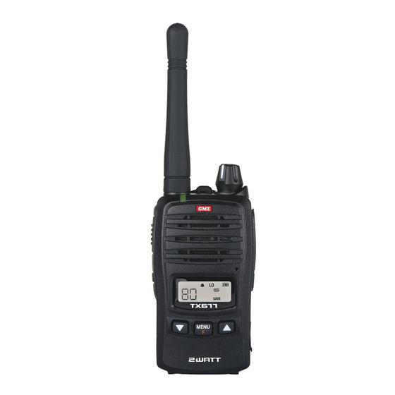 GME TX677 2W UHF CB Radio – Compact Handheld with Rotary Control