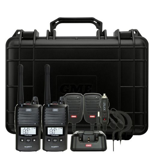 GME TX6165 5W UHF Handheld Radio – Twin Pack (2 Units)