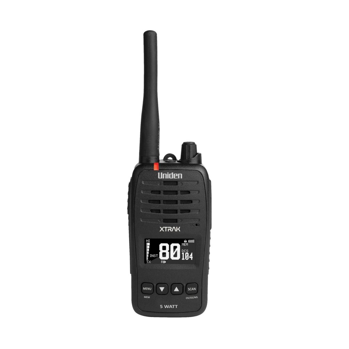 5 Watt Waterproof Smart UHF Handheld Radio with Large OLED Display with Instant Replay Function