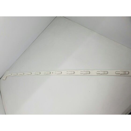 2-WAY DISPLAY CLIP WITH LABEL BAR - WHITE