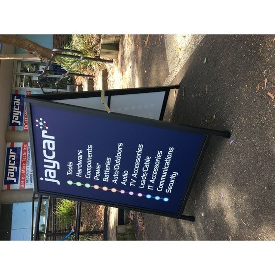 RESELLERS A-FRAME 600 X 900MM WITH MENU INSERTS (NEW LOGO)