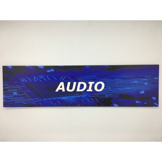 Jaycar Blue Reseller Category Sign – AUDIO (FH2330)