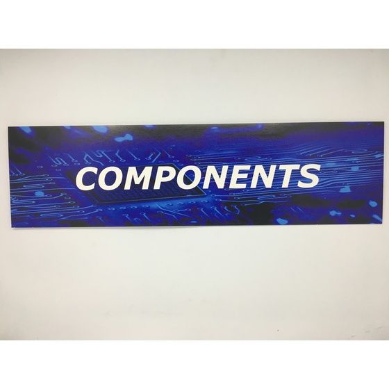 Jaycar Blue Reseller Category Sign – COMPONENTS (FH2333)