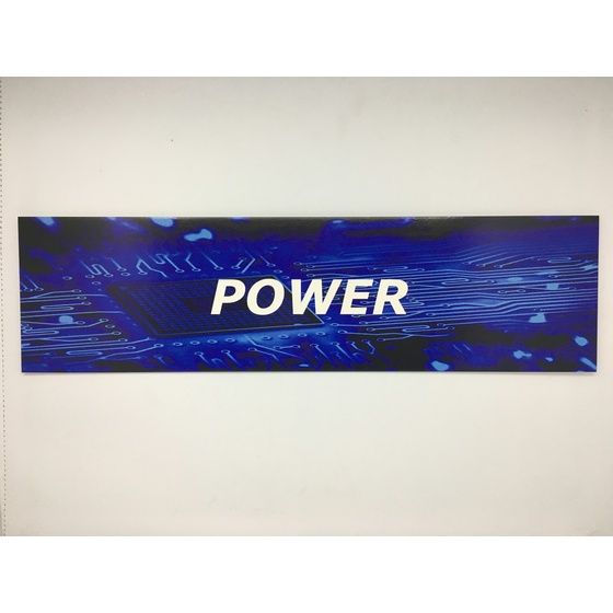 Jaycar Blue Category Sign – POWER | Shop Section Label for Electronics Resellers