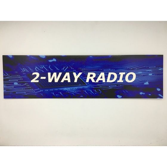 RESELLERS CATEGORY SIGN BLUE 2-WAY RADIO
