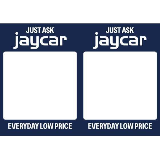 JAYCAR LOGO A5 BLANK SIGN CARDS - PACK OF 50