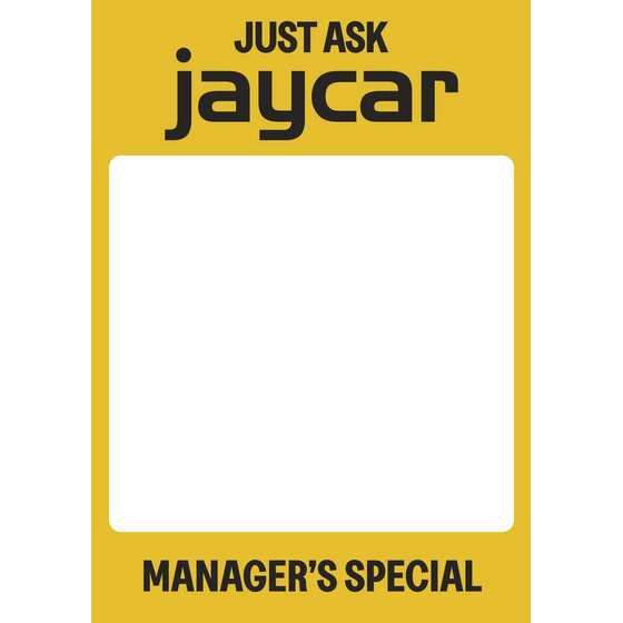 JAYCAR MANAGER SPECIAL A4 BLANK SIGN CARDS - PACK OF 50