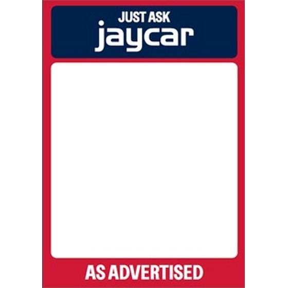 JAYCAR SALE A4 BLANK SIGN CARDS - PACK OF 50