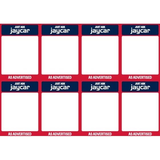 JAYCAR SALE A7 BLANK SIGN CARDS - PACK OF 50