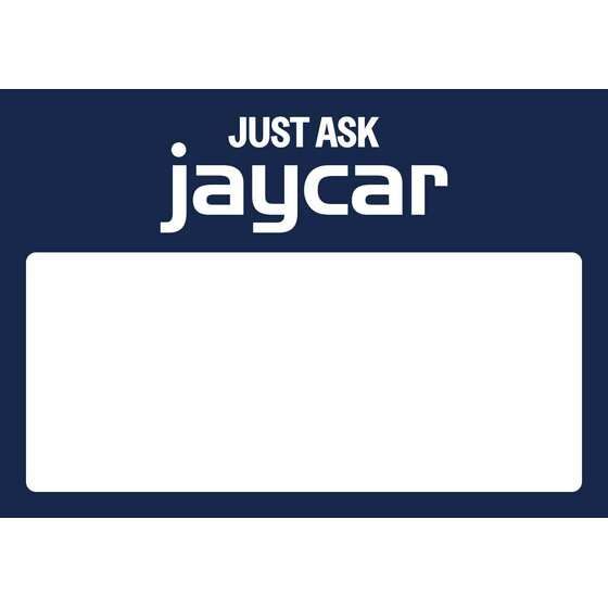 JAYCAR LOGO A4 LANDSCAPE BLANK SIGN CARDS - PACK OF 50