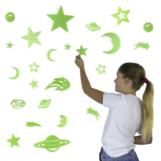 Australian Geographic STEM The Glowverse – 500 Glow-in-the-Dark Space Stickers