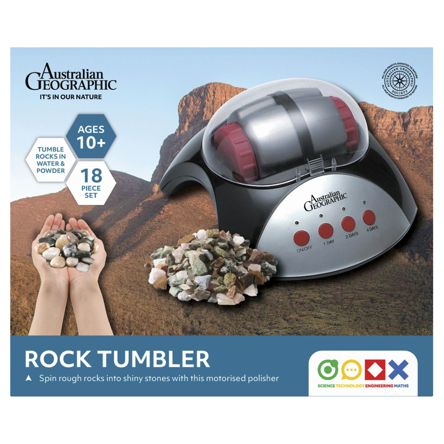 Australian Geographic STEM Rock Tumbler