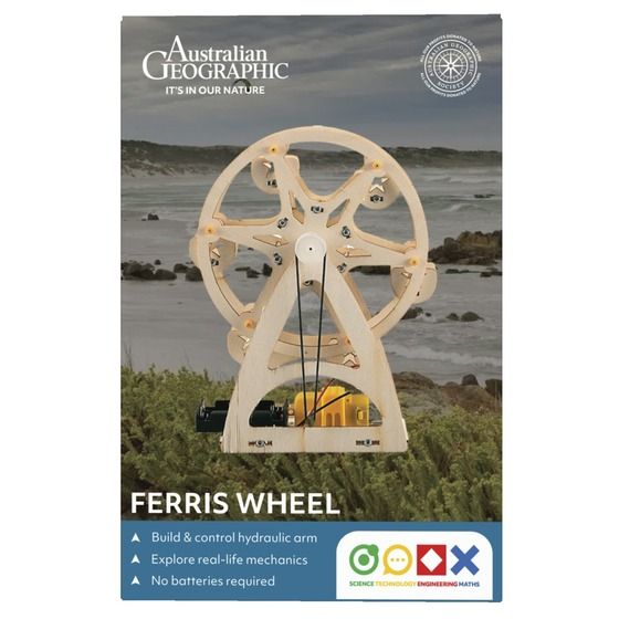 Australian Geographic Eco Workshop – Build-a-Ferris-Wheel STEM Kit (Ages 8+)