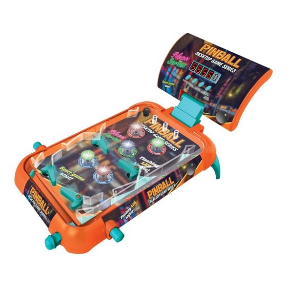 Desktop Pinball Machine – Neon LED Arcade Game | Jaycar