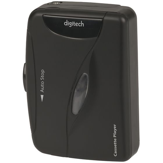 Jaycar Portable Mono Cassette Player – Belt Clip, Auto-Stop, Earphones Included