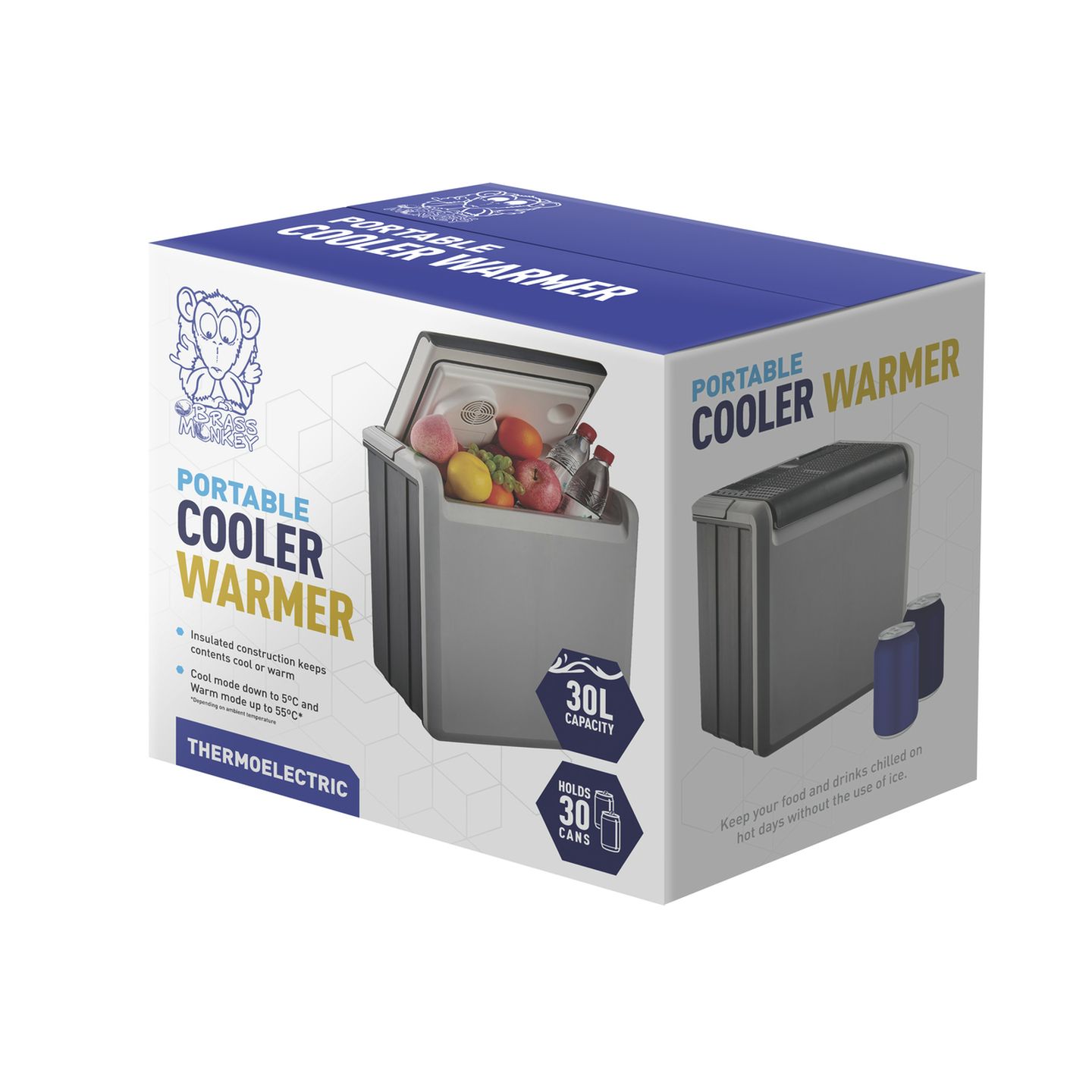 Brass Monkey Portable 30L Cooler/Warmer