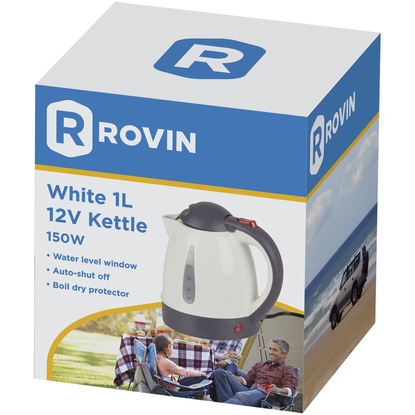 12V White Kettle - 1L