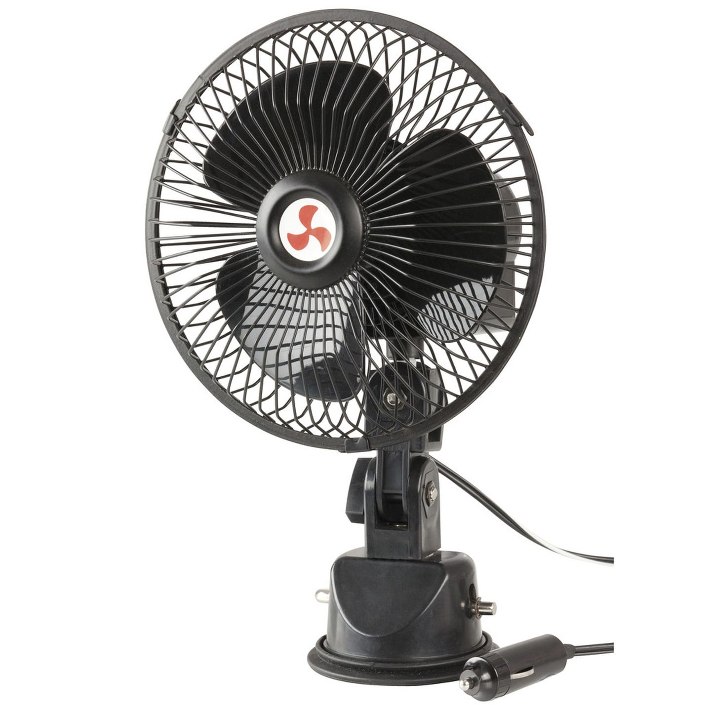 12VDC Oscillating Fan with Suction Mount Bracket