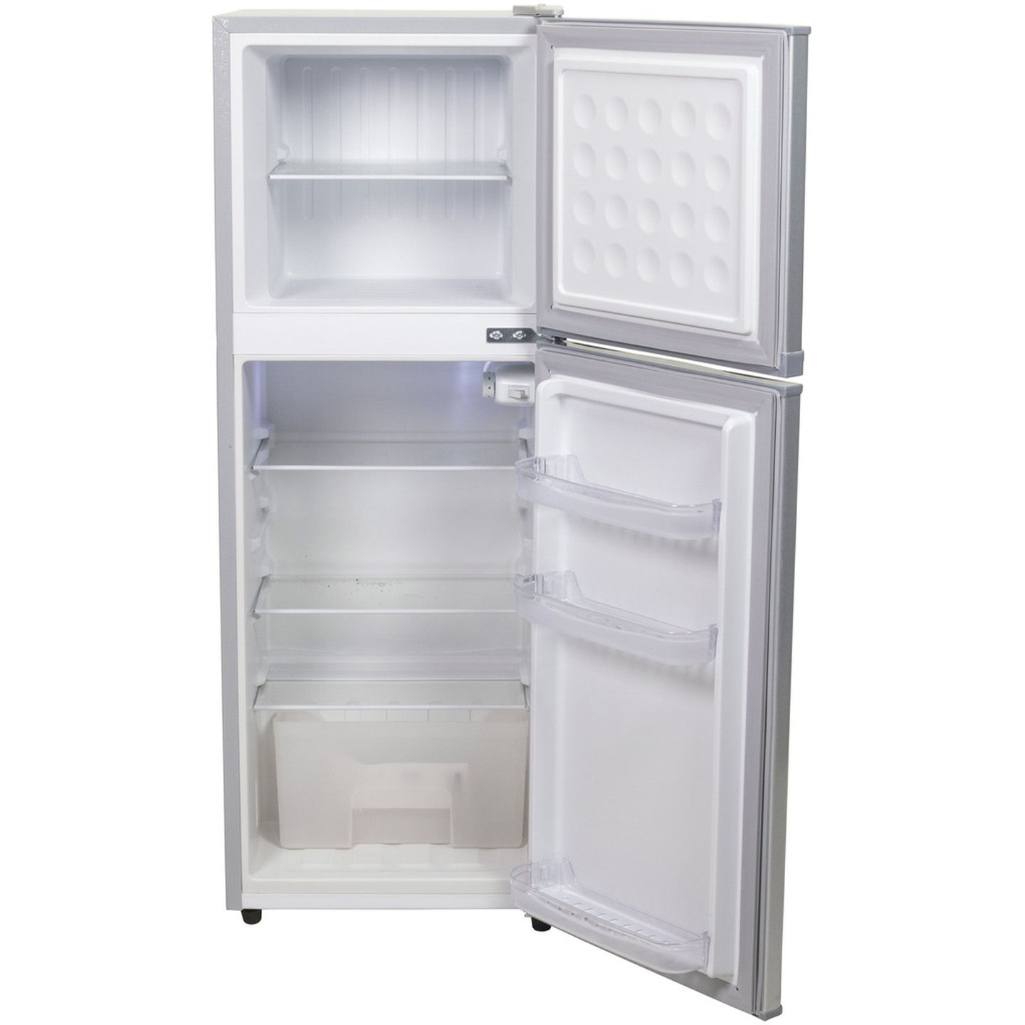 138L Brass Monkey Slim-Line Double Door Fridge/Freezer