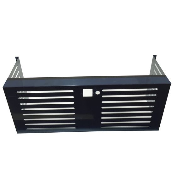 Vented Metal Compressor Cover for Brass Monkey 65L Caravan Fridge – Black