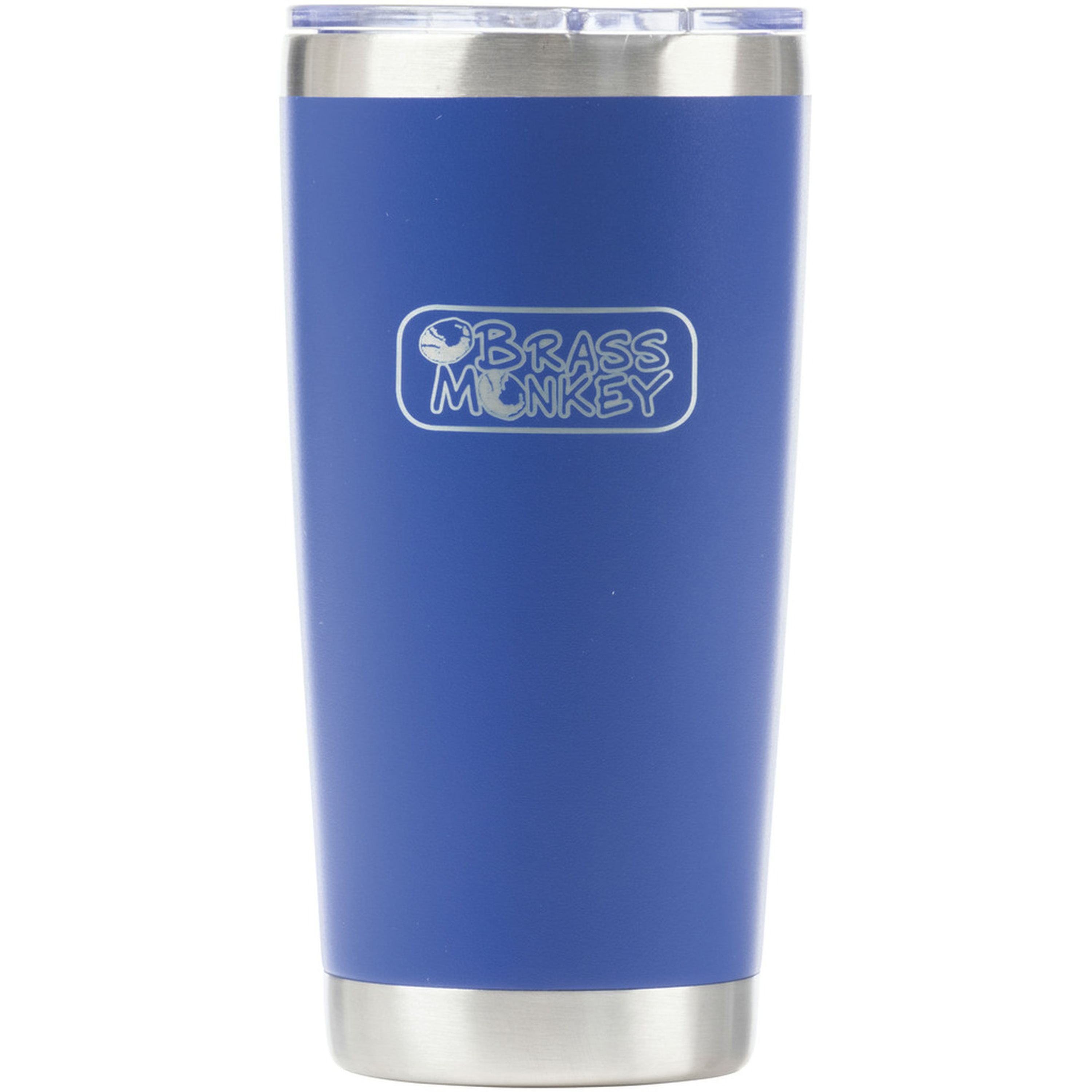 Brass Monkey 590ml Blue Stainless Steel Cup with Push Lid