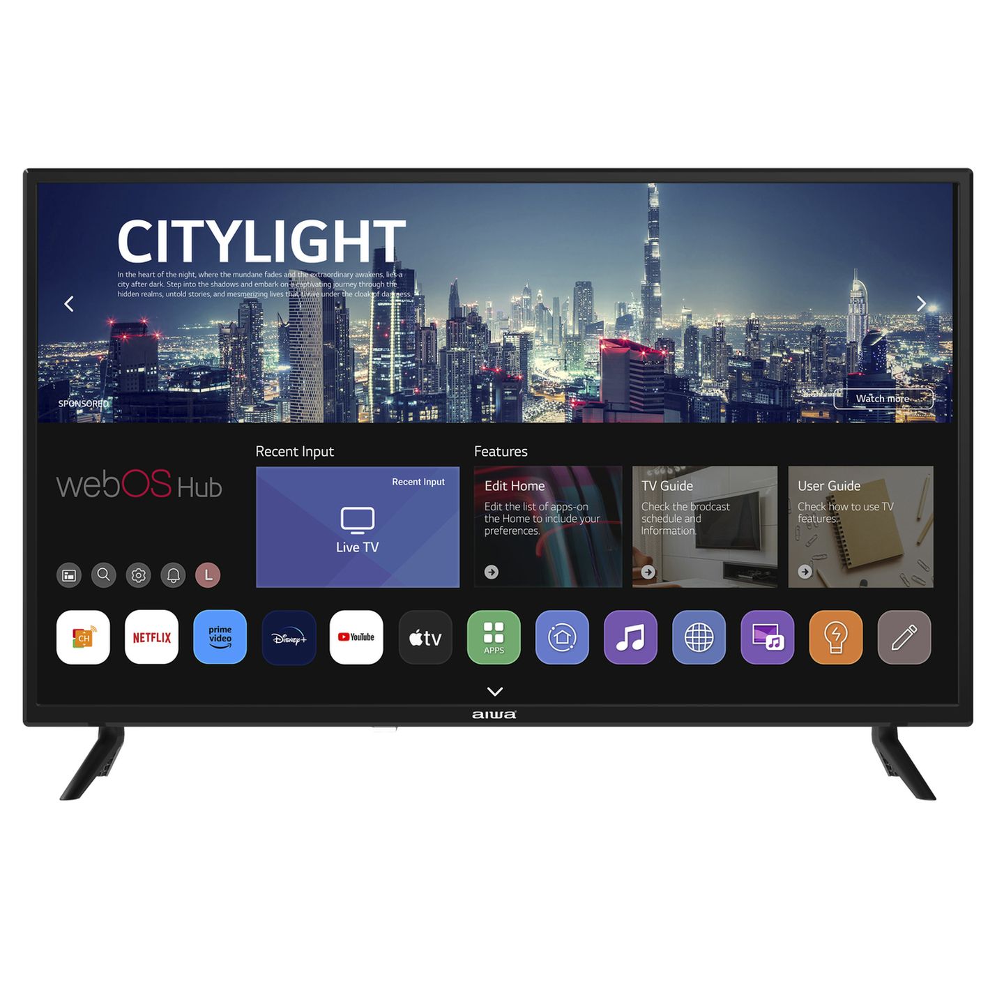 AIWA 32in/81cm HD Slim LED TV WebOS